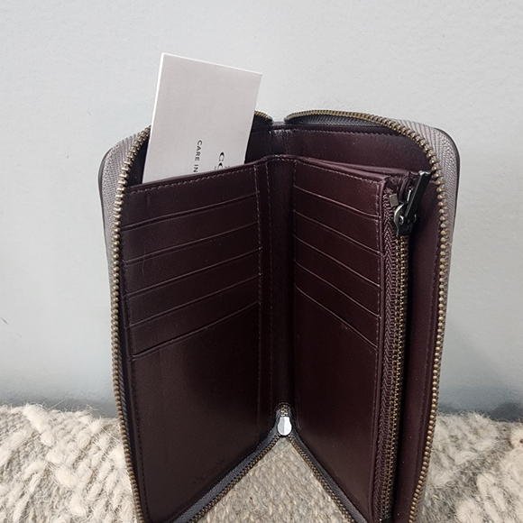 Coach 2017 Gray Women's Wallet with Stud Accents - Picture 3 of 3